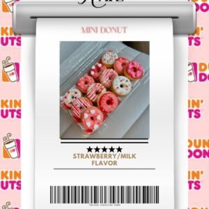 strawberry/milk mini donut
